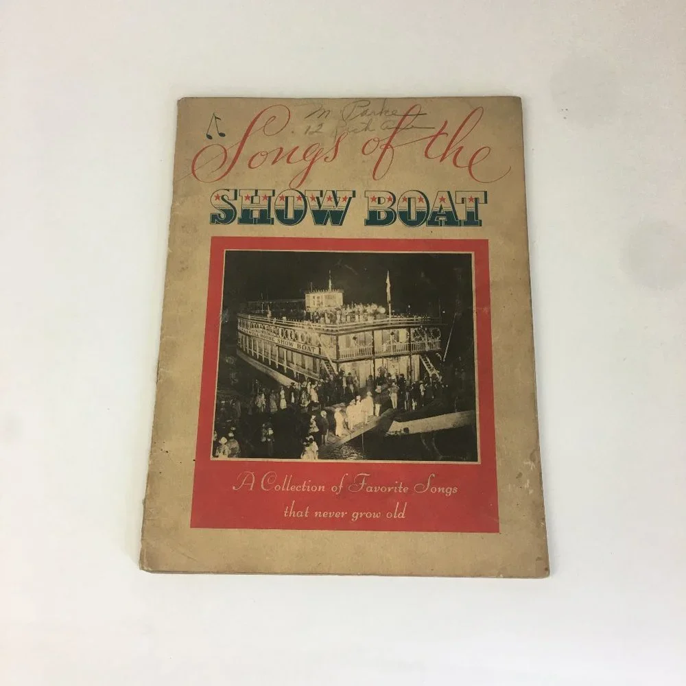 Vtg 1930s Songs of the Showboat Sheet Music‎ Book